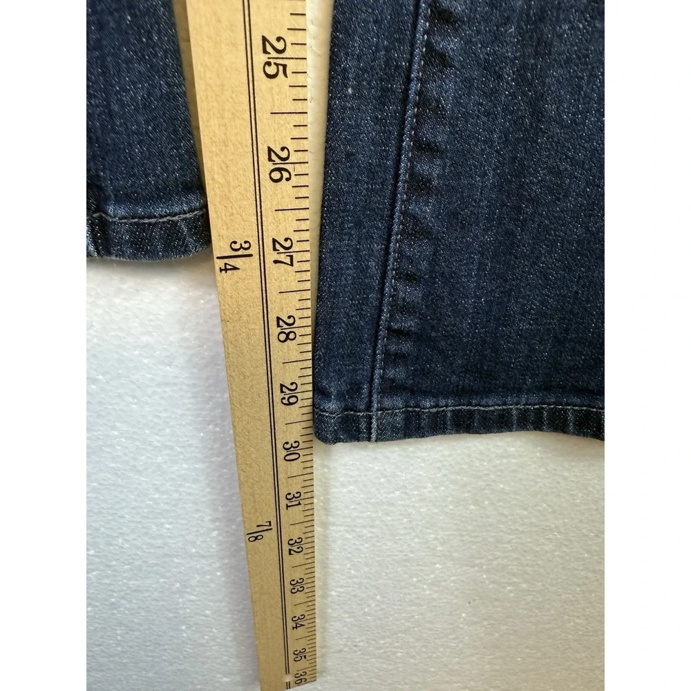 Levi's 515 Women's Jeans 14M Blue Stretch Denim Bootcut Mid Rise‎ Embellished